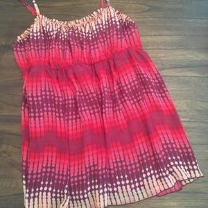 Babydoll tank, camisole- pink & purple shades